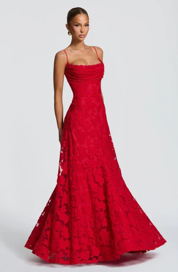 Nalevi - Bodycon Lace Maxi Dress