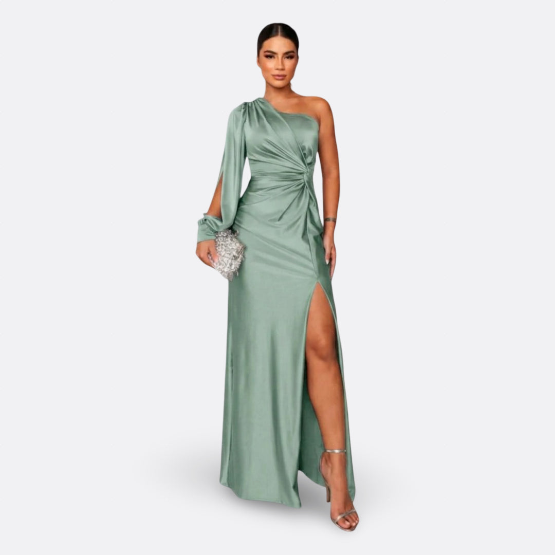 Silara - V-Neck Woven Maxi Dress