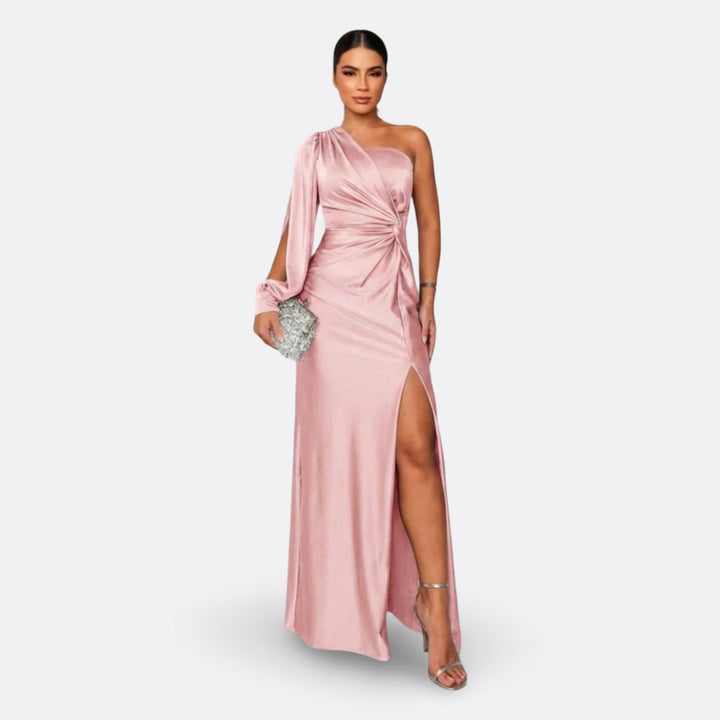 Silara - V-Neck Woven Maxi Dress
