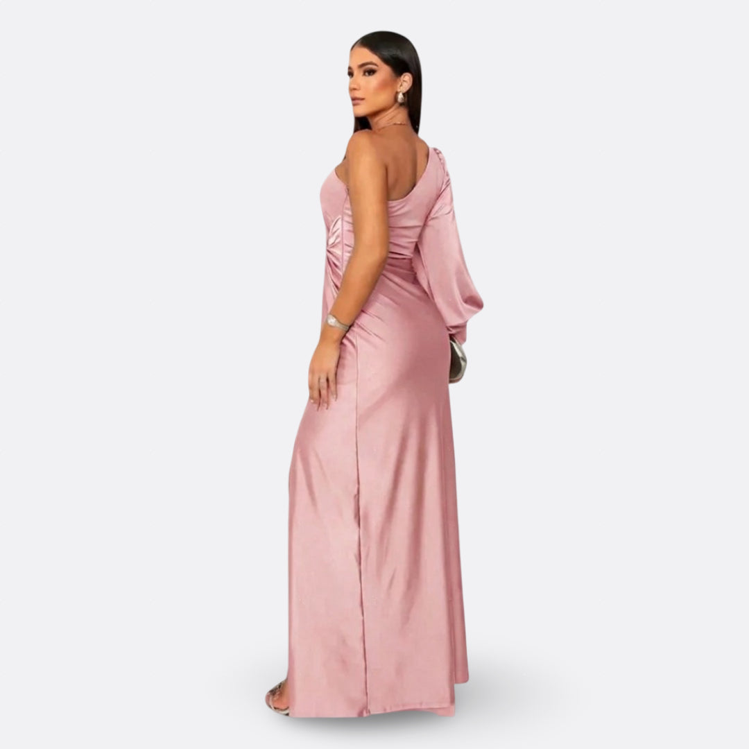 Silara - V-Neck Woven Maxi Dress