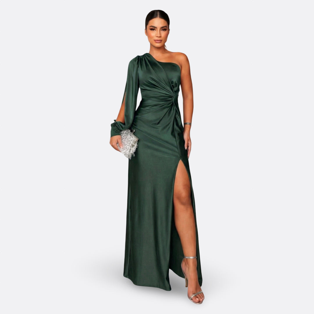 Silara - V-Neck Woven Maxi Dress