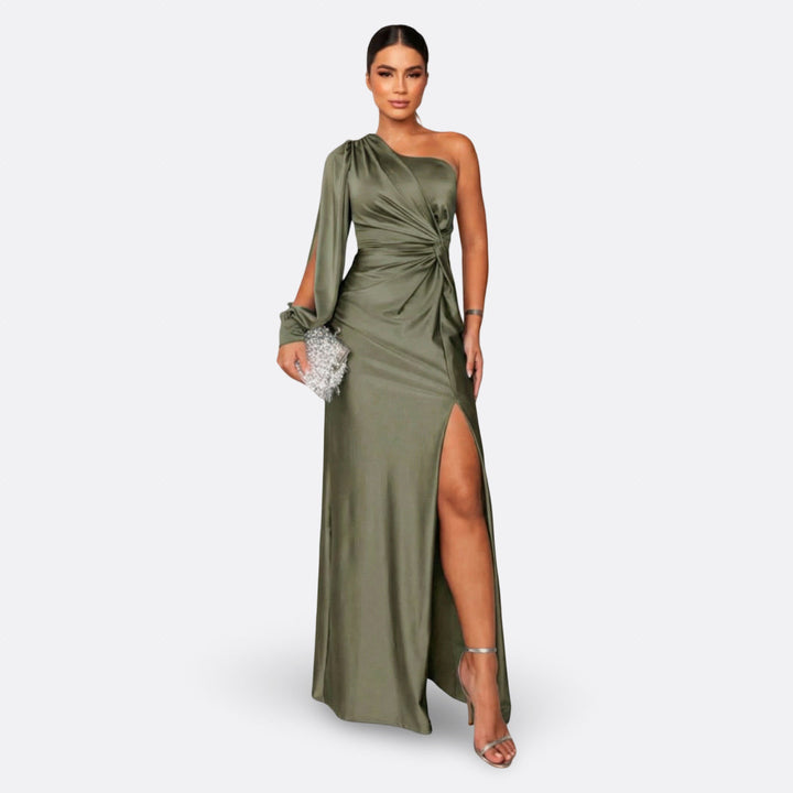 Silara - V-Neck Woven Maxi Dress