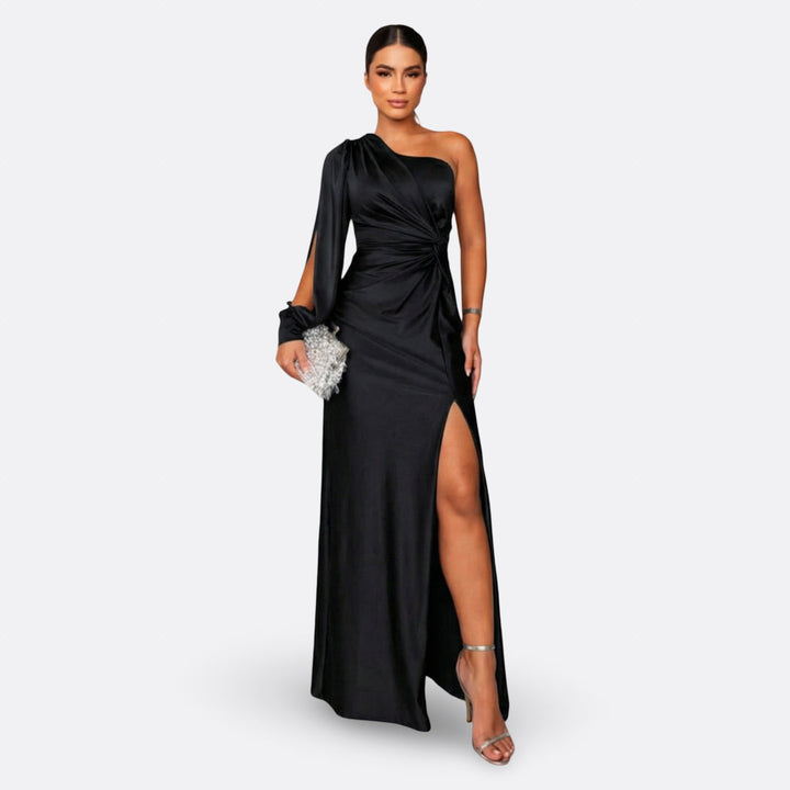 Silara - V-Neck Woven Maxi Dress