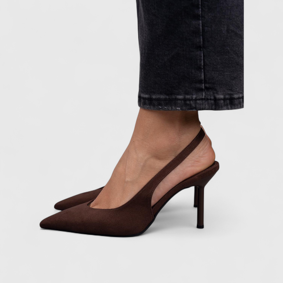 Kalira - Slingback Leopard Print Heels