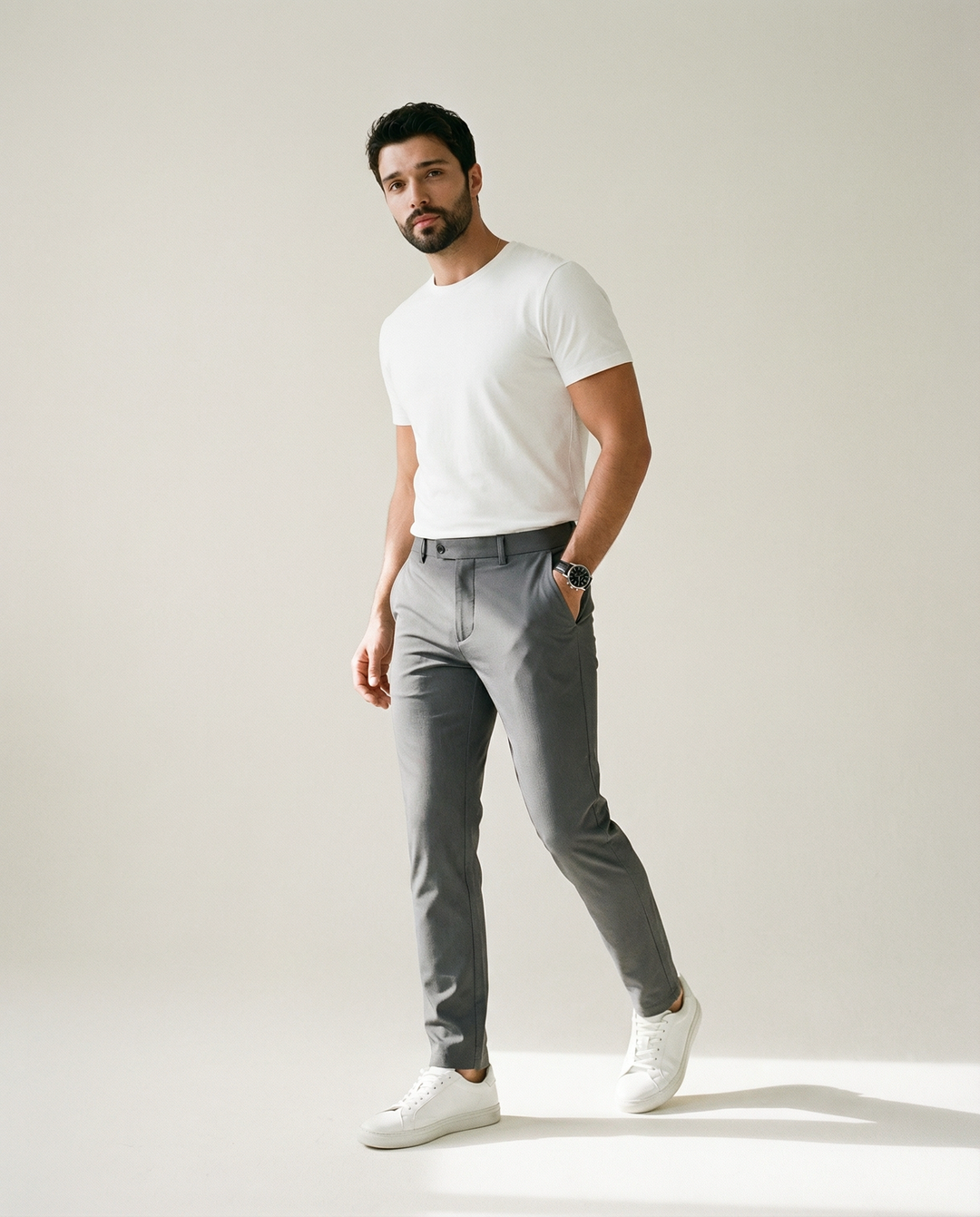 Orvyn - 4-Way Stretch Weave Trousers