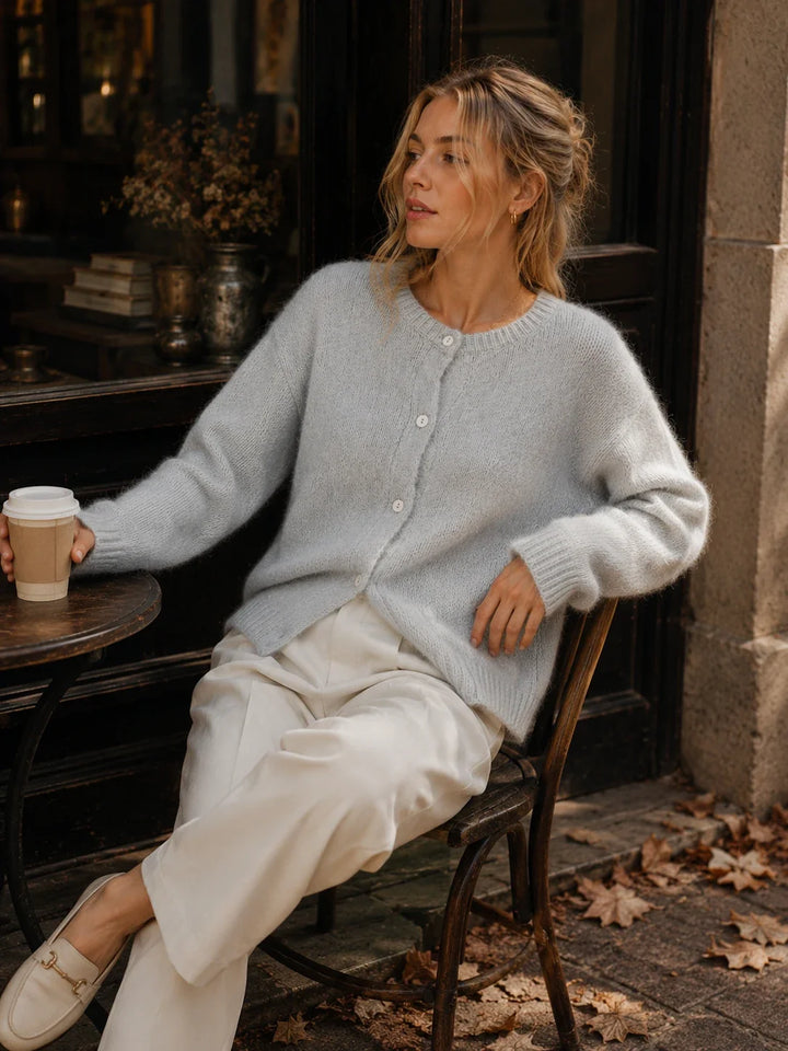 Ilyra - Button-Front Knit Cardigan