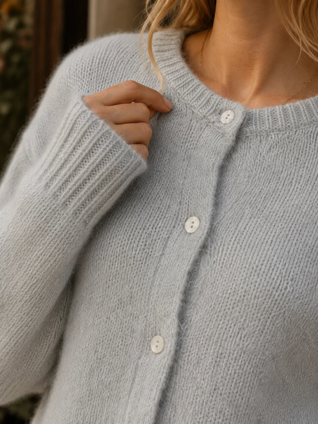 Ilyra - Button-Front Knit Cardigan