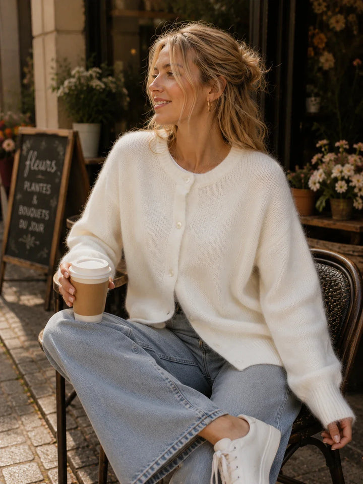 Ilyra - Button-Front Knit Cardigan