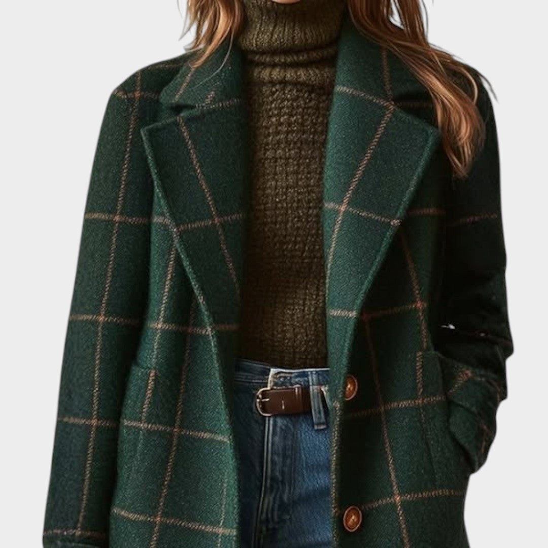 Kelira - Checked Woven Coat