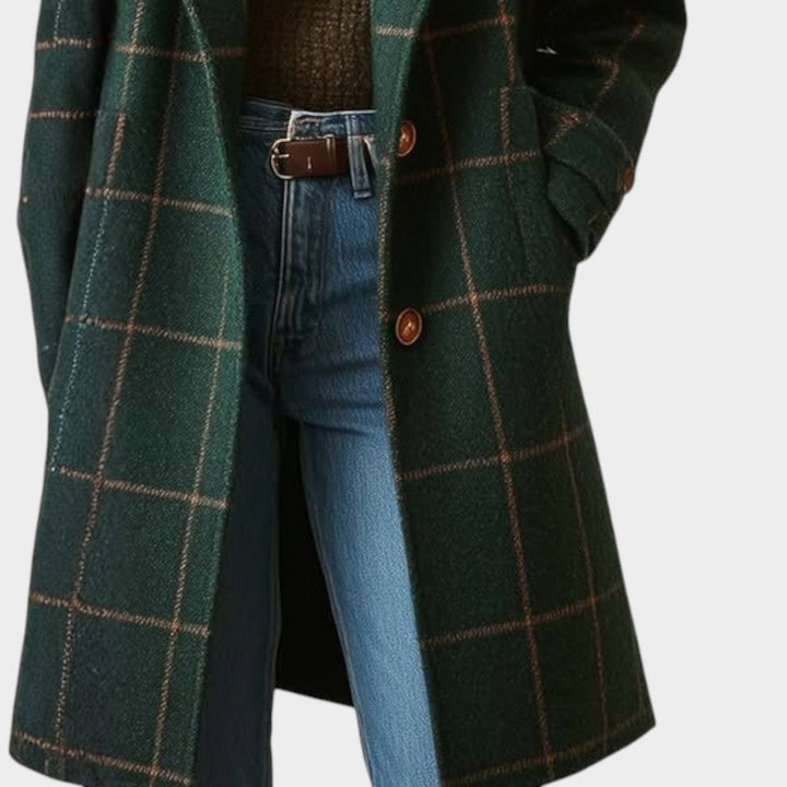Kelira - Checked Woven Coat