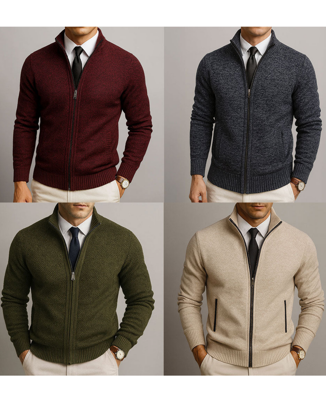 Tavren - Tailored Silhouette Merino-Cotton Knit Jacket