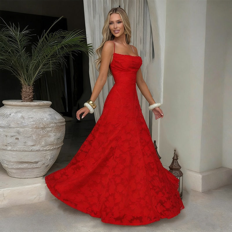 Nalevi - Bodycon Lace Maxi Dress