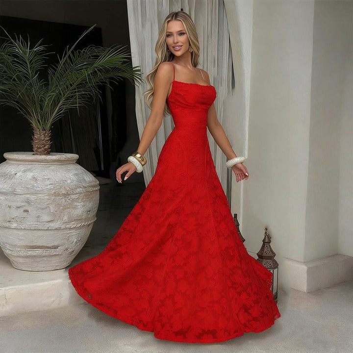 Nalevi - Bodycon Lace Maxi Dress