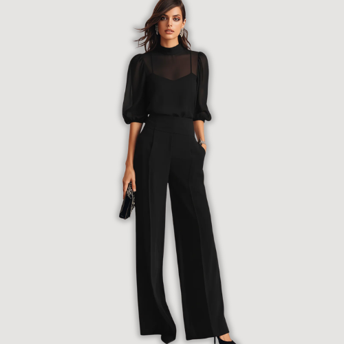 Nivora - Wide-Leg Sheer Finish Set