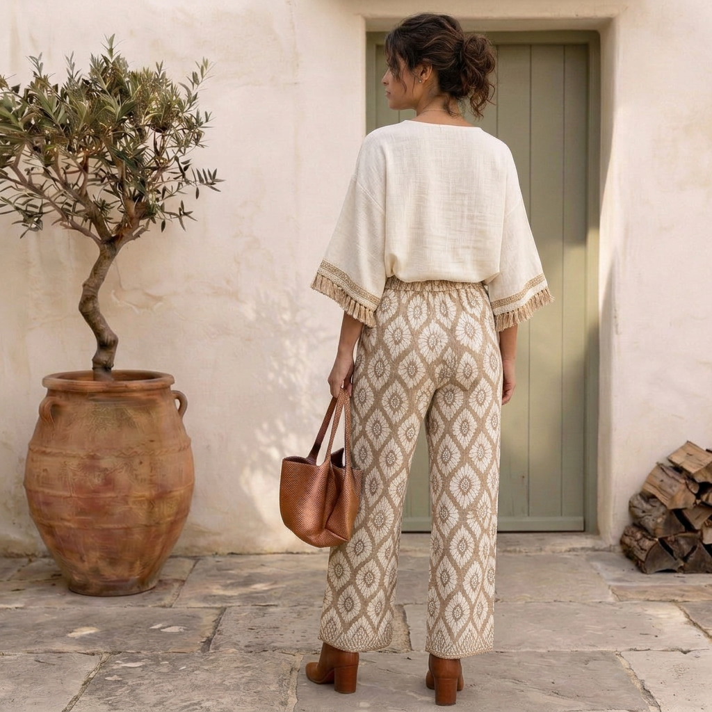 Ilyra - Hand-Fringed Bamboo Canvas Set