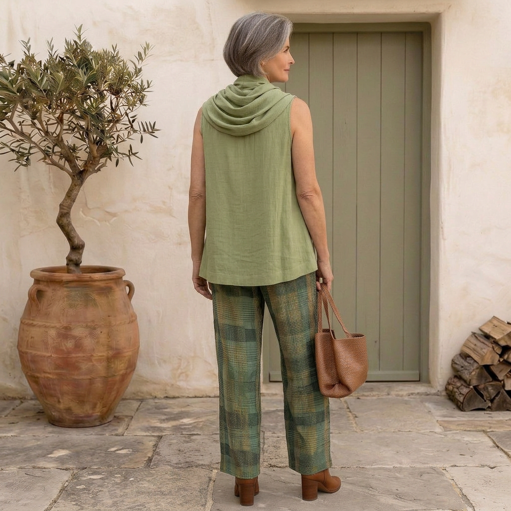 Tavina - Wide-Leg Woven Trousers Set