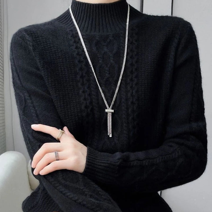 Novira - Roll Neck Cotton-Blend Jumper
