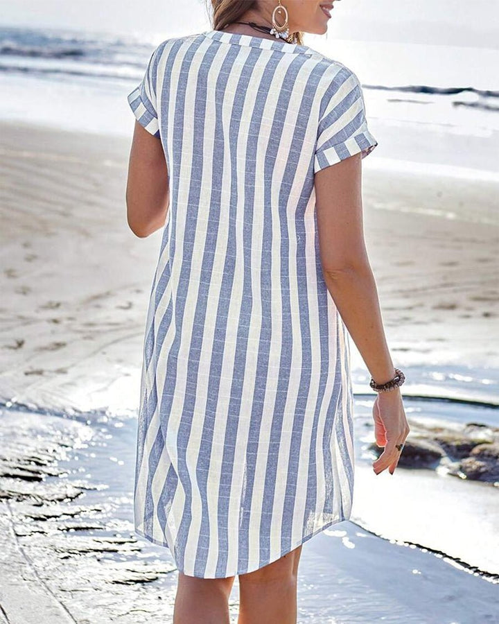 Rivela - Striped Shirt Dress
