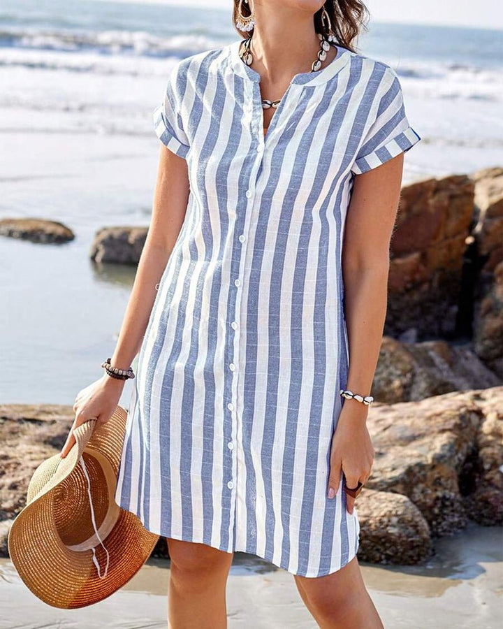Rivela - Striped Shirt Dress