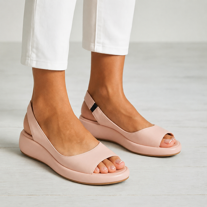 Kaelia - Narrow-Strap Rubber Outsole Sandals