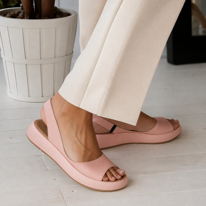 Kaelia - Narrow-Strap Rubber Outsole Sandals