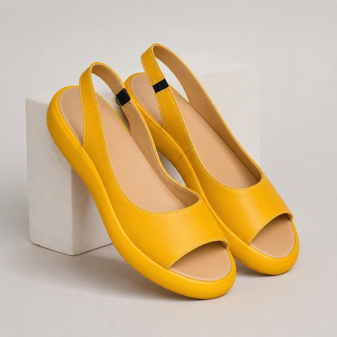 Kaelia - Narrow-Strap Rubber Outsole Sandals