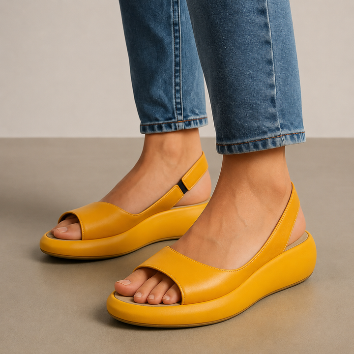 Kaelia - Narrow-Strap Rubber Outsole Sandals