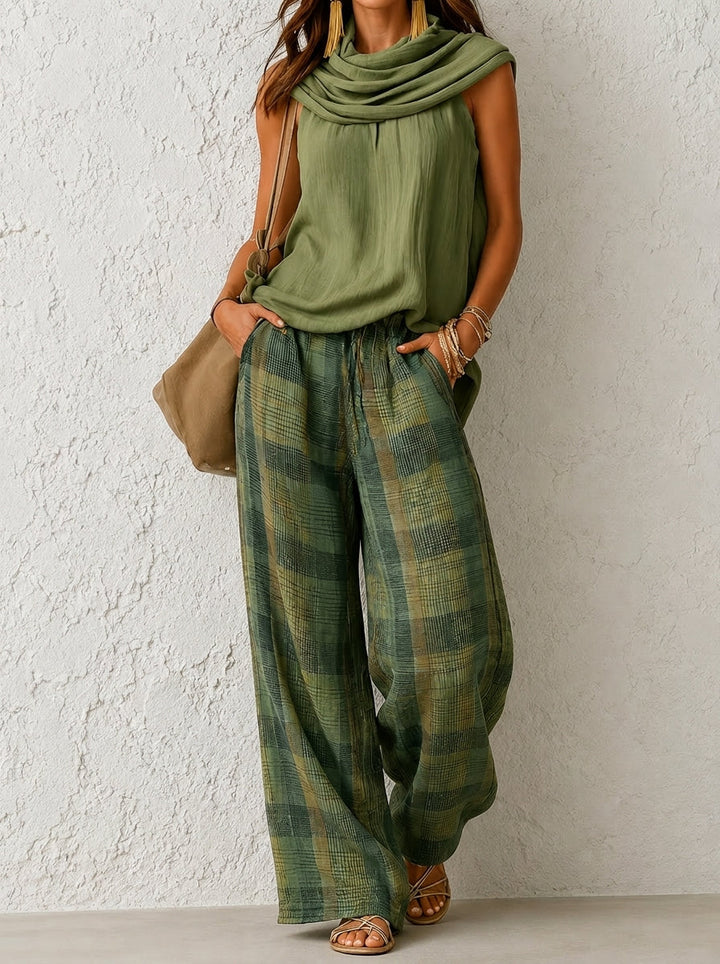 Velune - Wide-Leg Woven Suit