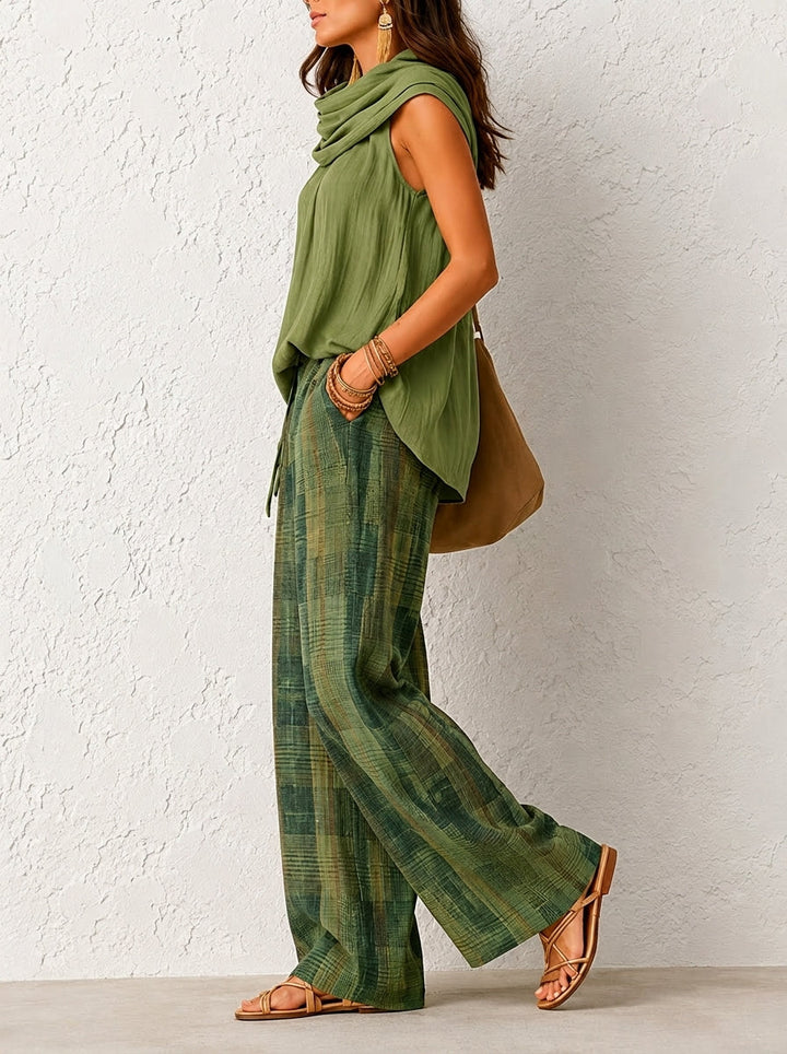 Velune - Wide-Leg Woven Suit