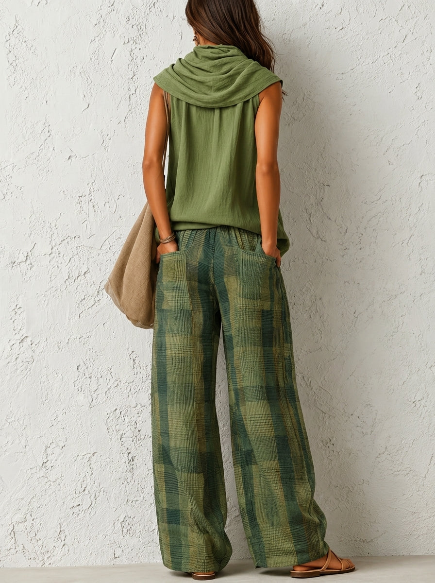 Velune - Wide-Leg Woven Suit