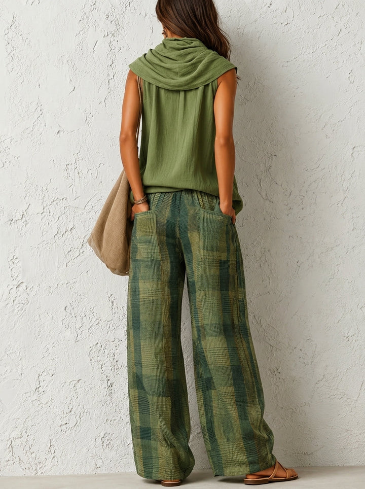 Velune - Wide-Leg Woven Suit