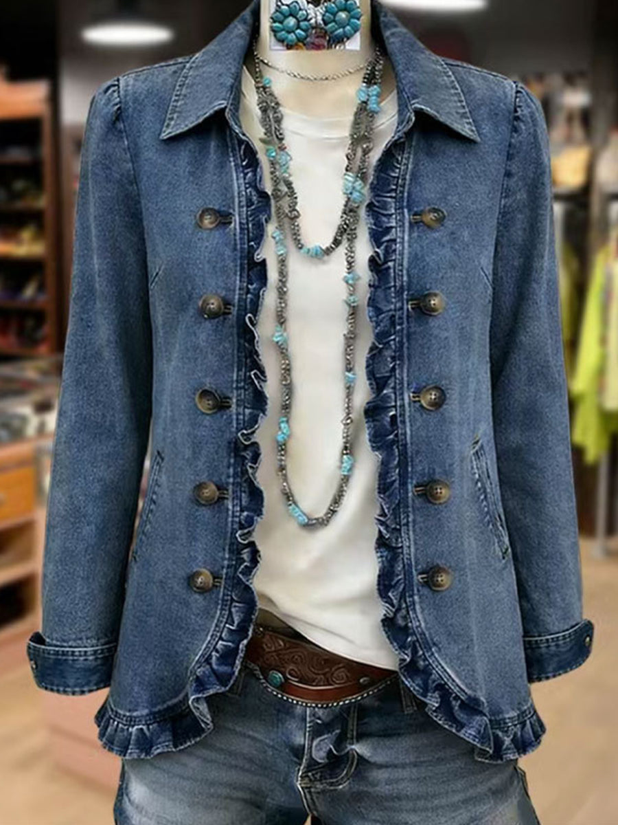 Lenori - Ruffle-Trim Jacket