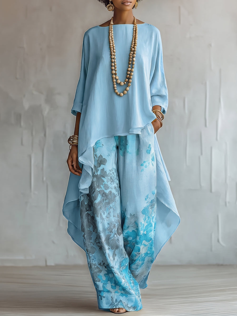 Zelara - Floral Print Woven Set