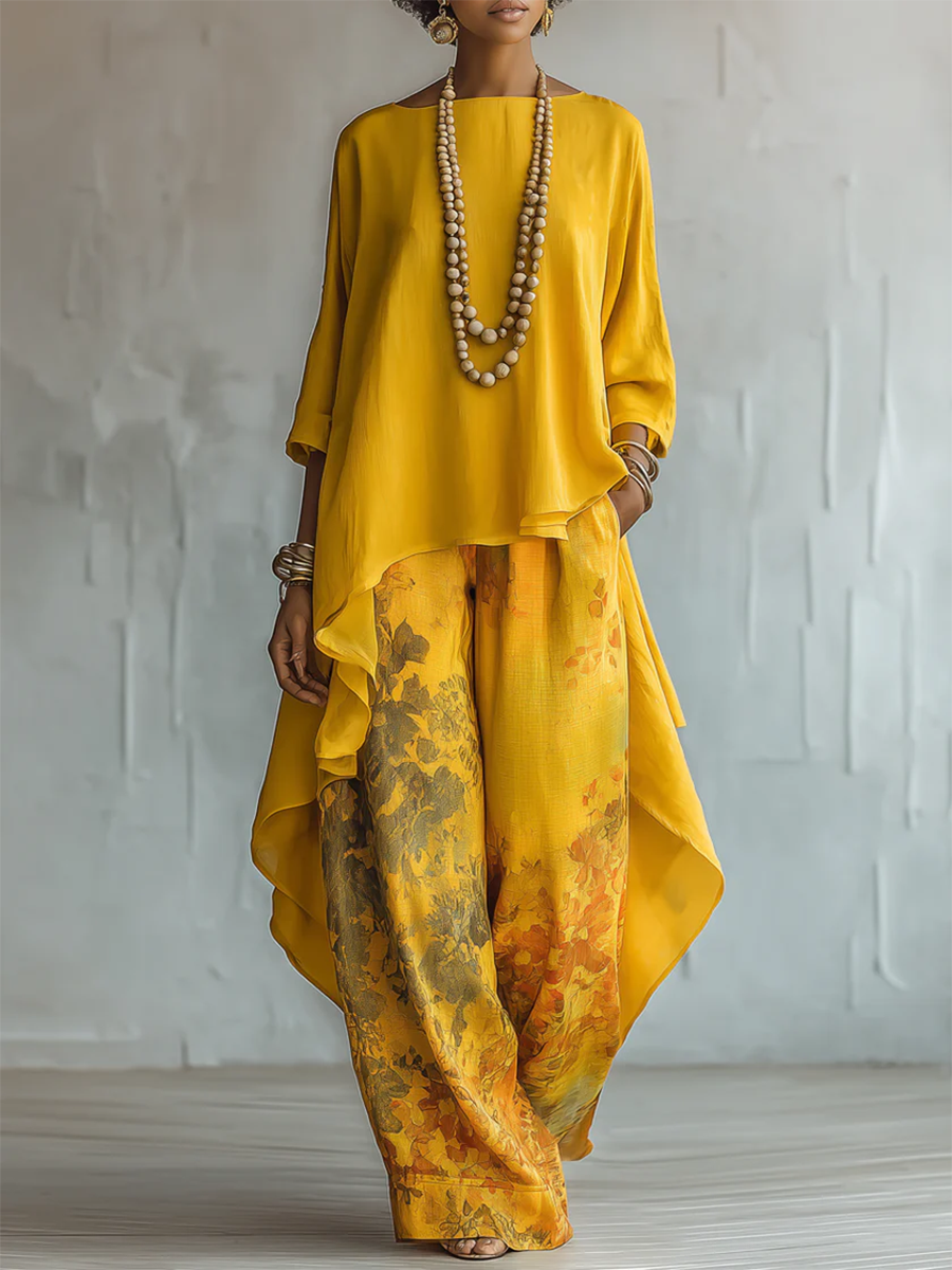 Zelara - Floral Print Woven Set