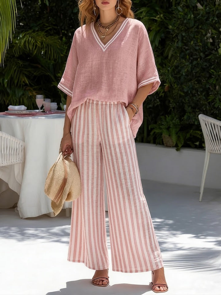 Nivara - Vertical Stripe Canvas-Cotton Set
