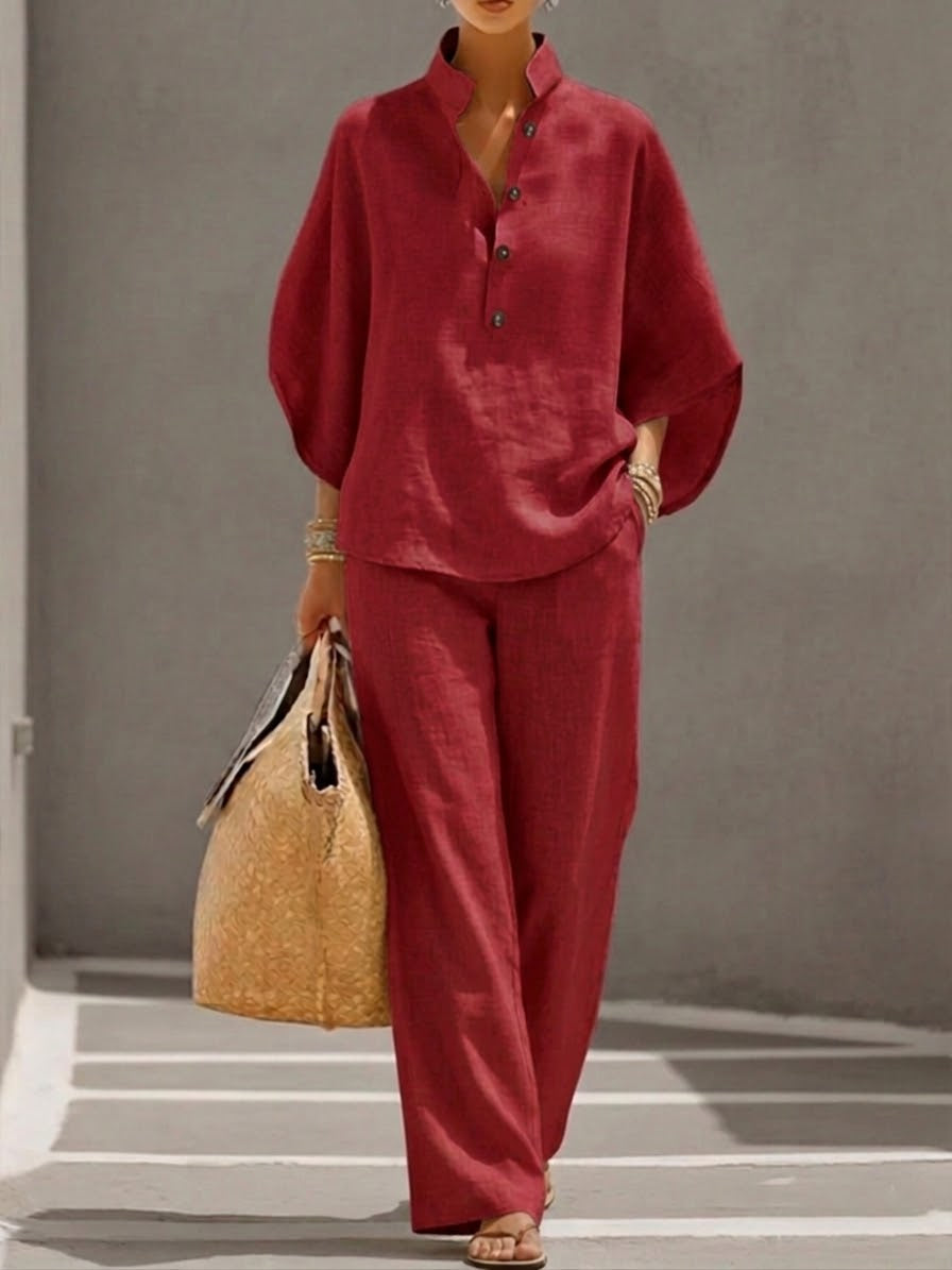 Velira - Batwing Sleeve Set