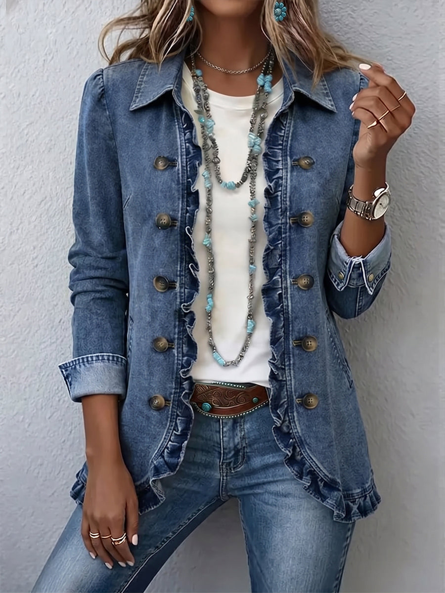 Lenori - Ruffle-Trim Jacket