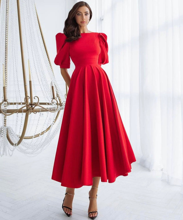 Alenya - Darted Waist Woven Midi Dress