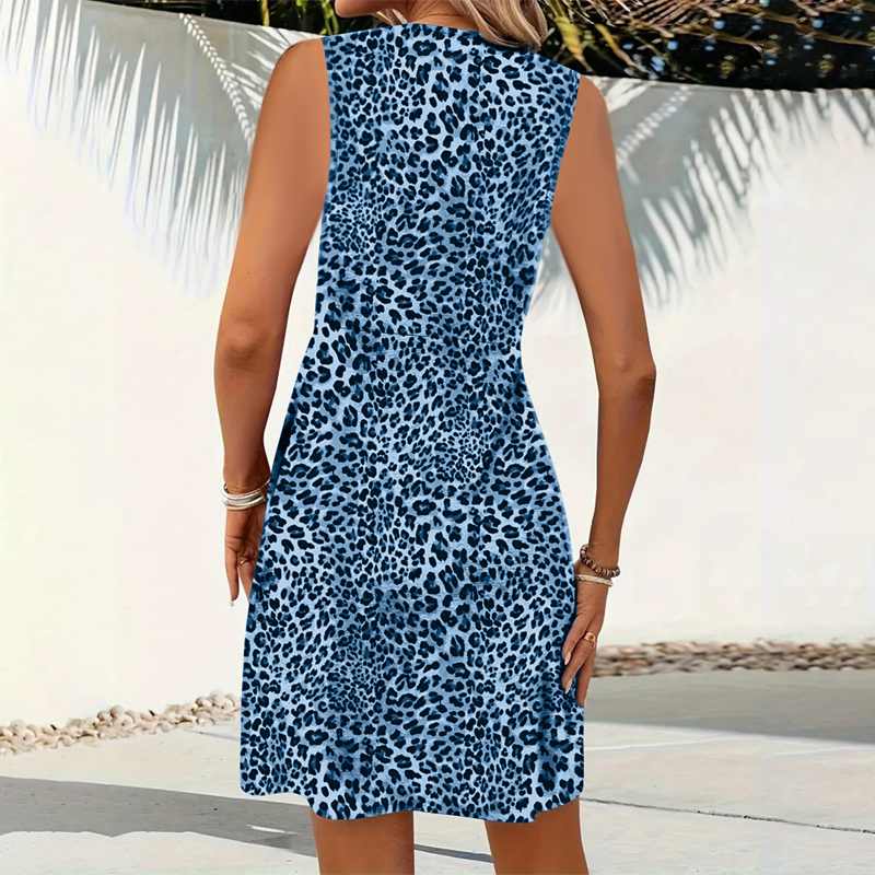 Noreli - Leopard Print Woven Mini Dress