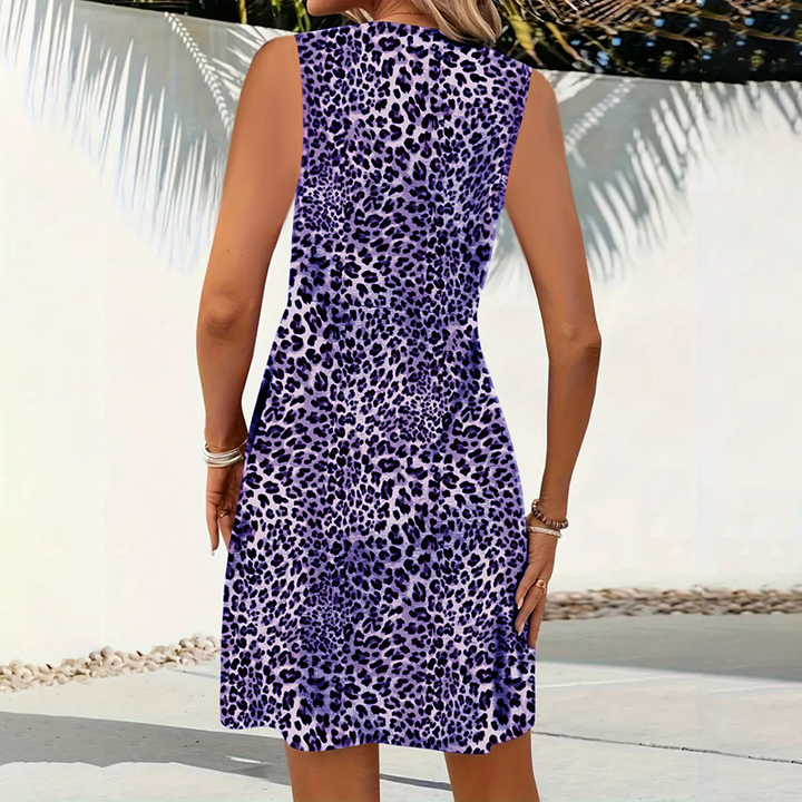 Noreli - Leopard Print Woven Mini Dress