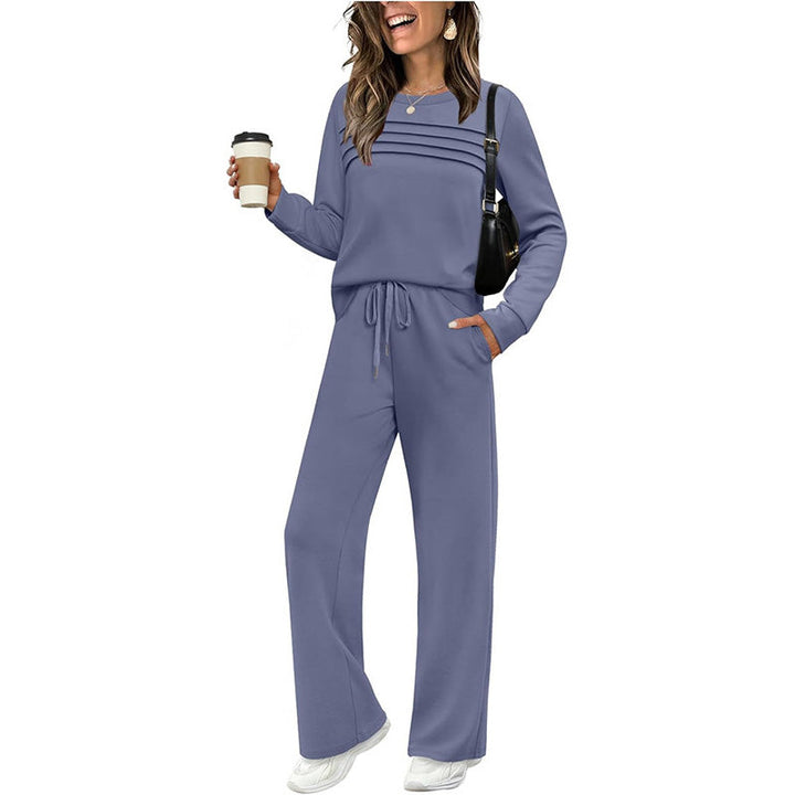Noreli - Round Neck Stretch Knit Set