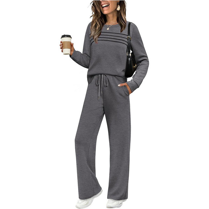 Noreli - Round Neck Stretch Knit Set