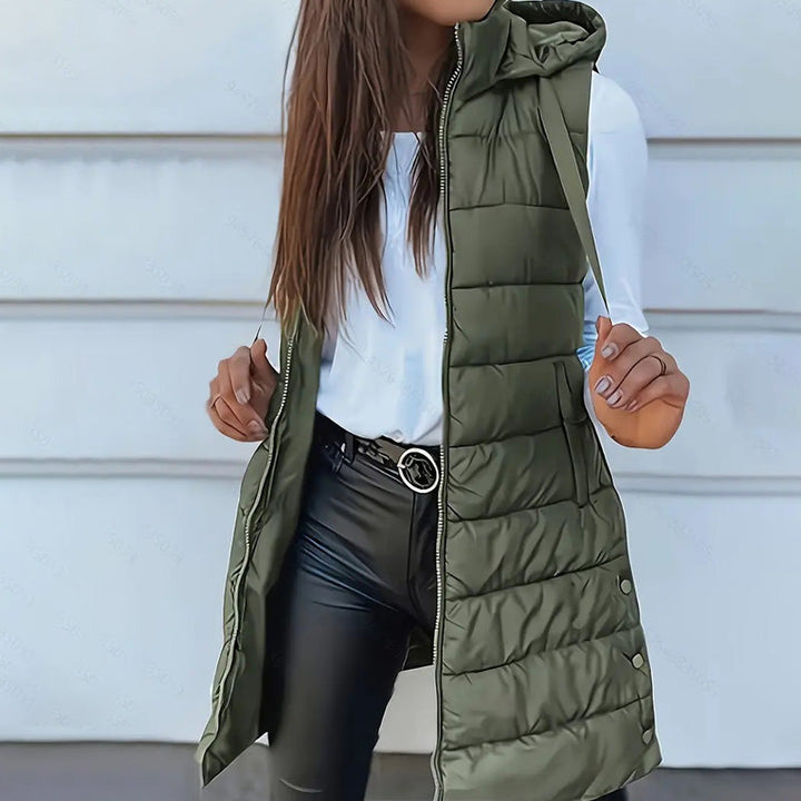 Luniva - Sleeveless Cotton-Fill Puffer Jacket