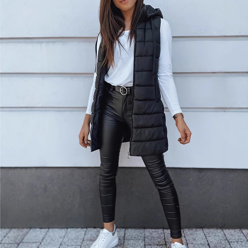 Luniva - Sleeveless Cotton-Fill Puffer Jacket