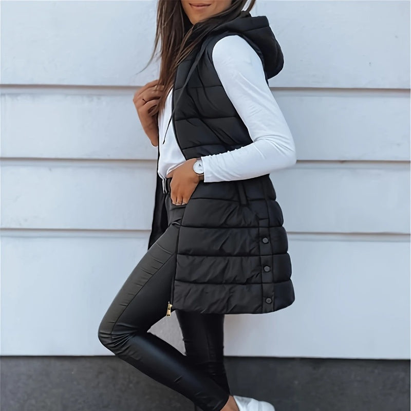 Luniva - Sleeveless Cotton-Fill Puffer Jacket