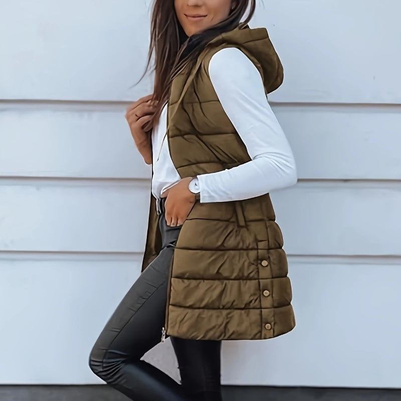 Luniva - Sleeveless Cotton-Fill Puffer Jacket