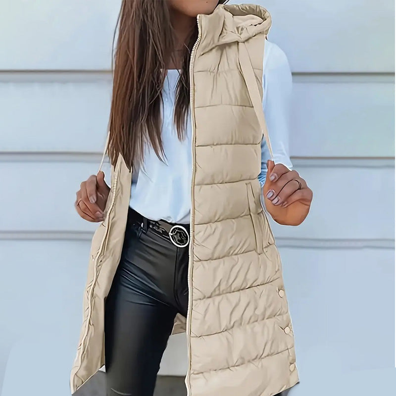 Luniva - Sleeveless Cotton-Fill Puffer Jacket