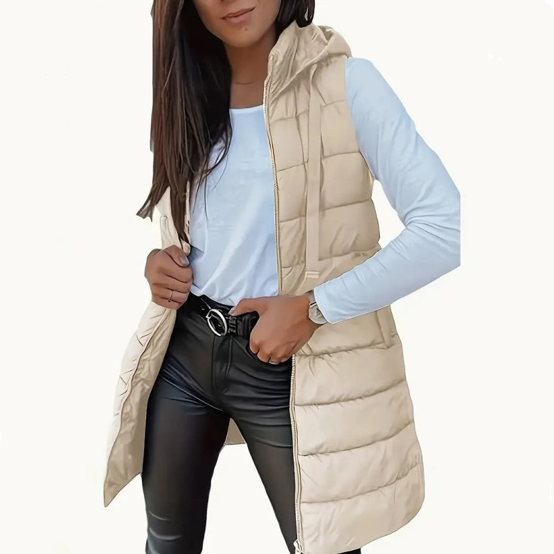 Luniva - Sleeveless Cotton-Fill Puffer Jacket