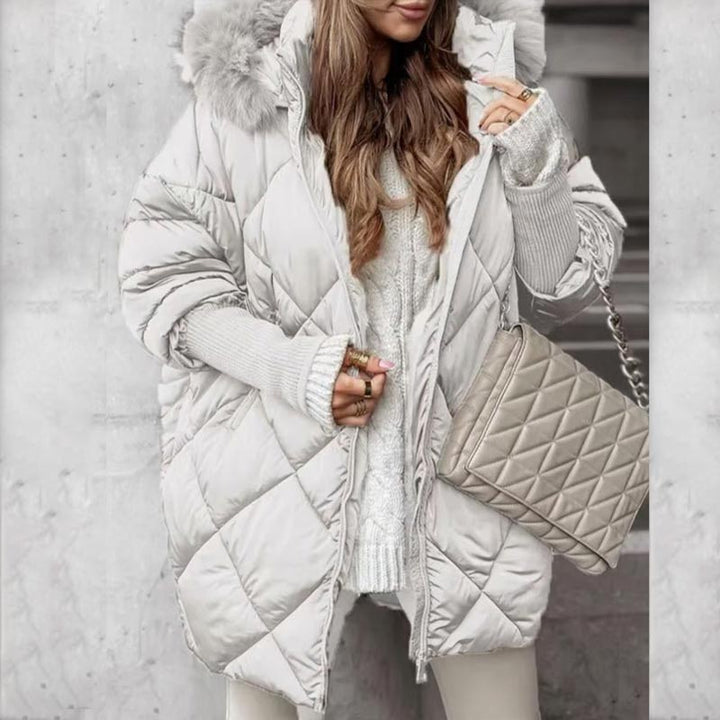 Erelia - Knit-Sleeve Padded Parka