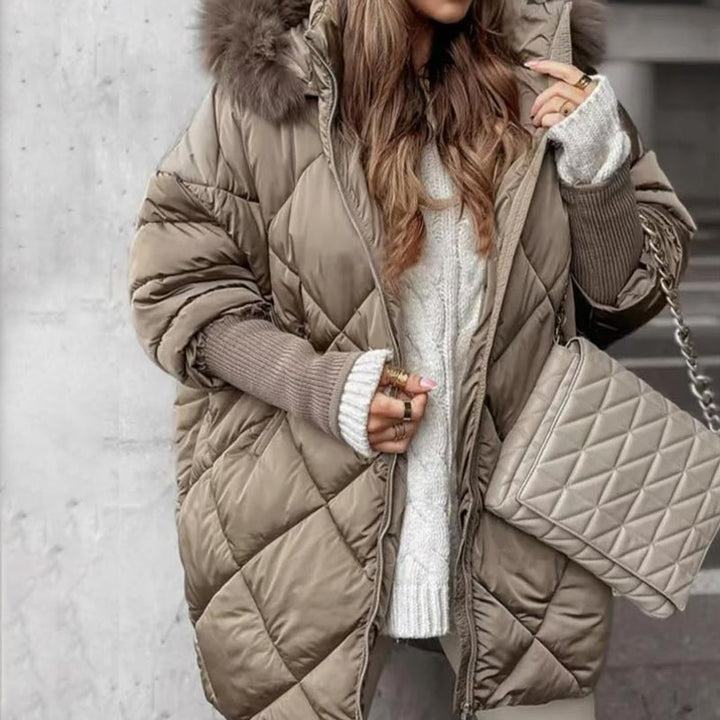 Erelia - Knit-Sleeve Padded Parka
